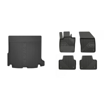   Prémiové gumové autokoberce a gumová vana do kufru Volvo V60 5-dveřový 2018- (frogum_DZ405745_77407824_1)