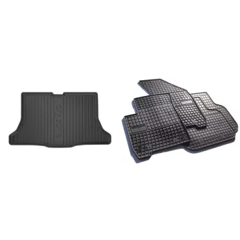   Prémiové gumové koberce a vana do kufru Nissan Tiida 5dveřový 2007-2012 (frogum_DZ405790_ET402577_1)