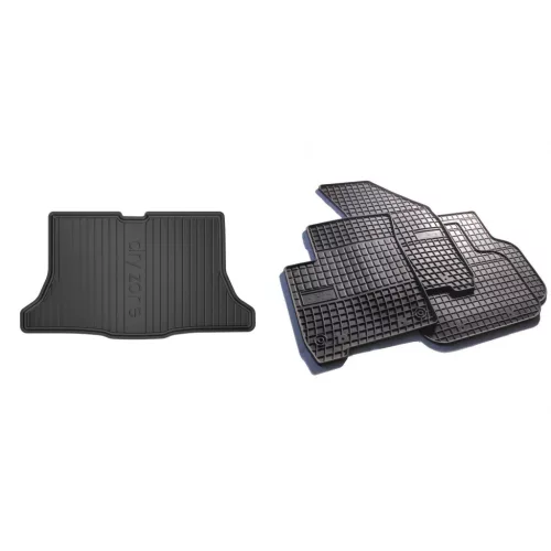 Prémiové gumové koberce a vana do kufru Nissan Tiida 5dveřový 2007-2012 (frogum_DZ405790_ET402577_1)