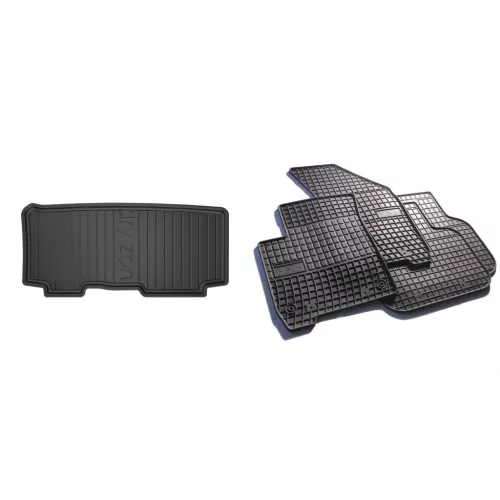 Prémiové gumové koberce a vana do kufru Renault Modus 5dveřový 2004-2012 (frogum_DZ406117_ET402607_1)
