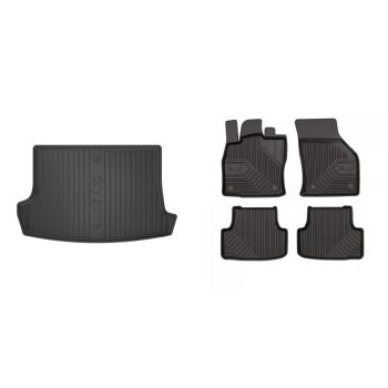   Prémiové gumové autokoberce a gumová vana do kufru VOLKSWAGEN T-Roc 5 míst 2017- (frogum_DZ413092_77407060_1)