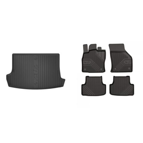 Prémiové gumové autokoberce a gumová vana do kufru VOLKSWAGEN T-Roc 5 míst 2017- (frogum_DZ413092_77407060_1)