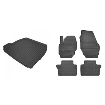   Prémiové gumové autokoberce a gumová vana do kufru Volvo S80 4-dverový 2006-2009 (frogum_DZ548157_ET542940_1)