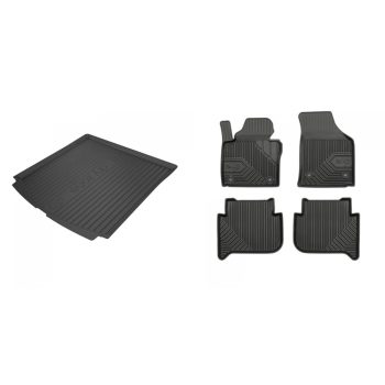   Prémiové gumové autokoberce a gumová vana do kufru VOLKSWAGEN Touran I. 5-dverový 2010-2015 (frogum_DZ549277_77407183_1)