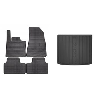   Prémiové gumové autokoberce a gumová vana do kufru Volvo XC40 5-dveřový 2018-2022 (frogum_ET427808_DZ405479_1)