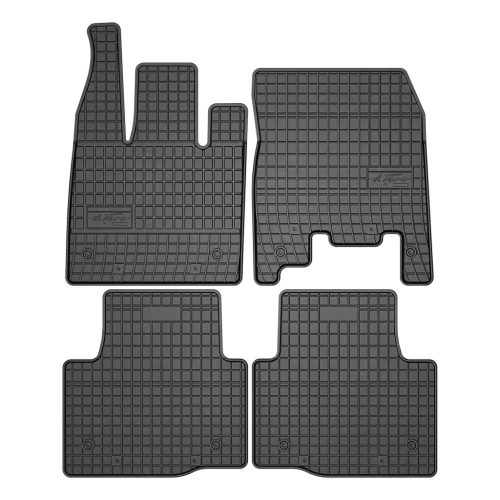 Zesílená oblast paty přesně padnoucí Gumové autokoberce Jaguar I-Pace crossover, version with fire extinguisher on the passenger side 2018-2024