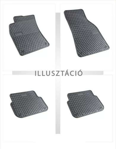 Zesílená oblast paty Gumové autokoberce CITROEN Jumpy II 2007- FIAT Scudo II 2006- PEUGEOT Expert II 2006- TOYOTA ProAce-