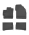 Zesílená oblast paty Gumové autokoberce TOYOTA Prius II 2010- (542995)