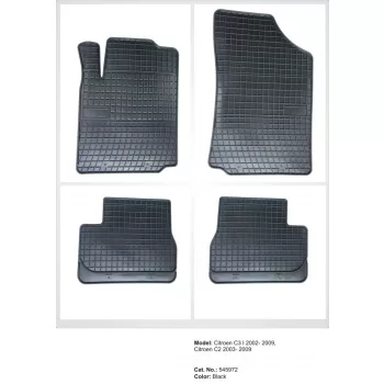   Zesílená oblast paty Gumové autokoberce CITROEN C2 2003-2009/CITROEN C3 I 2002-2009 (545972)