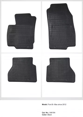 Zesílená oblast paty Gumové autokoberce FORD B-Max 2012- (546184)