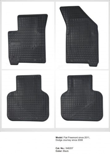 Zesílená oblast paty Gumové autokoberce DODGE Journey 2008-/FIAT Freemont 2011- (546207)