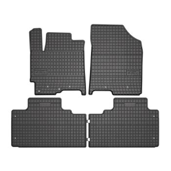   Zesílená oblast paty přesně padnoucí Gumové autokoberce JAC JS8 Pro SUV, 6 seats, 7 seats, 1st and 2nd rows since 2024