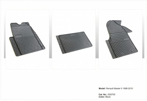 Zesílená oblast paty Gumové autokoberce garnitúra RENAULT Master II 2003-2010 (D00700)