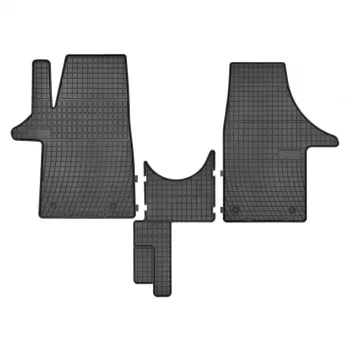   Gumové koberce se zpevněnými rohy sada Volkswagen T5 2003-2015 Volkswagen T6 2015- (D0073)