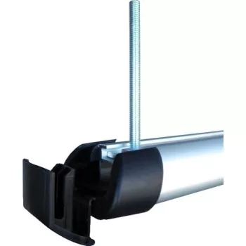   Hakr lyže držák T adaptér hliníkový pro tyč 80 mm dlouhý (491)