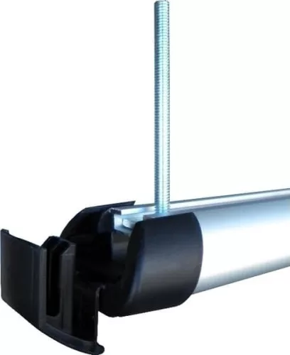 Hakr lyže držák T adaptér hliníkový pro tyč 80 mm dlouhý (491)
