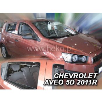   Heko 4 Dílčí deflektor  Chevrolet Aveo 5 dveře hatchback 2011- (10535)
