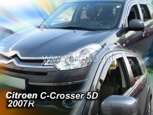 Heko 2 kusový deflektor větru CITROEN C-crosser 5-dveřový 2007-, PEUGEOT 4007 5-dveřový 2007- (12238)