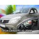 Heko 2 kusový deflektor větru Dacia Sandero Stepway SUV 5-dveřový kombi 2009-2013, Dacia Sandero SUV 5 ajt