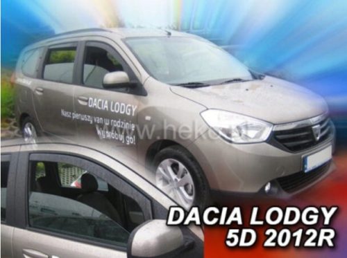 Heko 2 kusový deflektor větru Dacia Dokker SZGK 2013-, Dacia Lodgy 5-dveřový 2013- (13109)