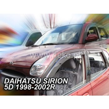   Heko 2 Dílčí deflektor  Daihatsu Sirion 5 dveře hatchback 1998-2004 (13209)