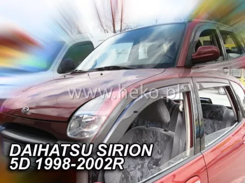Heko 2 Dílčí deflektor  Daihatsu Sirion 5 dveře hatchback 1998-2004 (13209)
