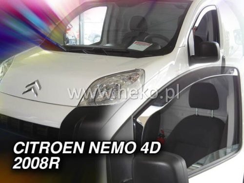 Heko 2 vícekusový Deflektor větru CITROEN Nemo 5 osobní, Van, FIAT Fiorino 3, 4, 5-dveřový, FIAT Qubo 4, 5 ajtó