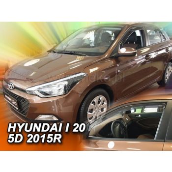   Heko 2 Dílčí deflektor  Hyundai i20/Active/Classic/Comfort/prémium 5 dveře 2015- (17282)