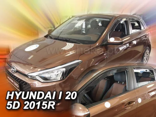 Heko 4 Dílčí deflektor  Hyundai i20/Active/Classic/Comfort/prémium 5 dveře 2015- (17283)