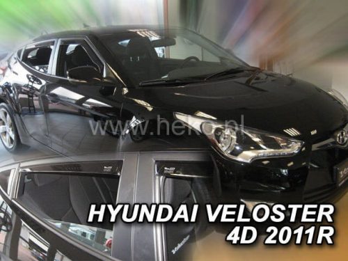 Heko 4 Dílčí deflektor  Hyundai Veloster 4 dveře+ha 2011- (2+1dveřeó) Anglická verze (17297)