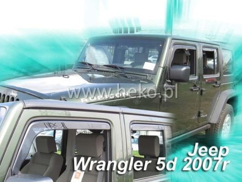 Heko 4 Dílčí deflektor  Jeep Wrangler 5 dveře 2007- (19115)