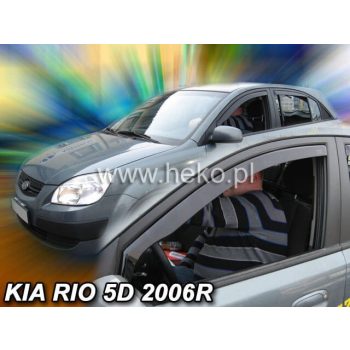   Heko 2 kusový deflektor větru Kia Rio 4-dveřový sedan 2005-2011, Kia Rio 5-dveřový zkosený zadní 2005-2011 (2