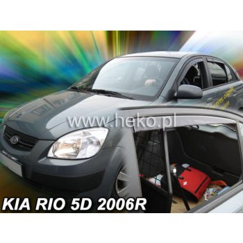   Heko 4 Dílčí deflektor  KIA Rio 5 dveře hatchback 2005-2011 (20149)