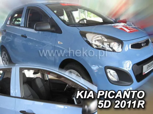 Heko 2 Dílčí deflektor  KIA Picanto 5 dveře 2011- (20150)