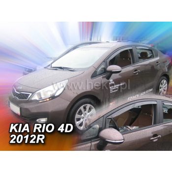   Heko 2 kusový deflektor větru Kia Rio 4-dveřový sedan 2011-, Kia Rio 5-dveřový zkosený zadní 2011- (20152)