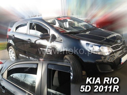 Heko 4 Dílčí deflektor  KIA Rio 5 dveře hatchback 2011- (20153)