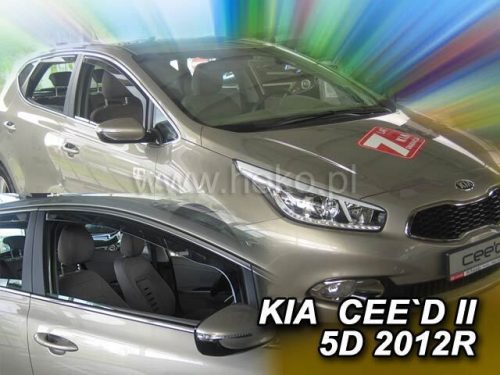 Heko 2 kusový deflektor větru Kia Cee d 5-dveřový zkosený zadní 2012-, Kia Cee d 5-dveřový kombi 2012- (20158