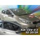 Heko 2 kusový deflektor větru Kia Cee d 5-dveřový zkosený zadní 2012-, Kia Cee d 5-dveřový kombi 2012- (20158