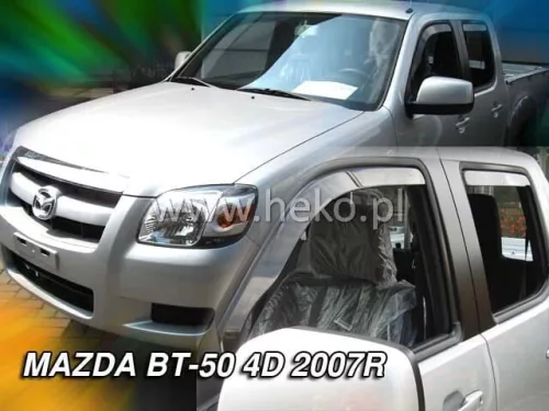 Heko 2 kusový deflektor větru Mazda BT 50 4-dveřový crew cab 2007-, Mazda BT 50 4-dveřový double cab 2007-