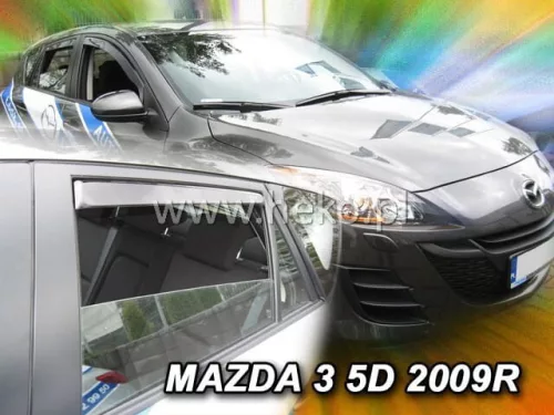 Heko 4 Dílčí deflektor  Mazda 3 5 dveře hatchback 2008- (23150)
