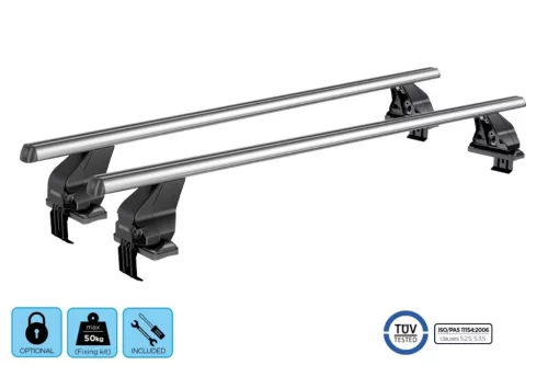 Menabo Omega hliník M Střešní nosič neuzamykatelný KIT68G