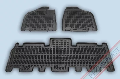 Rezaw černé gumové autokoberce Kia CARNIVAL II Van 5 místné 2005-tól (201011A)