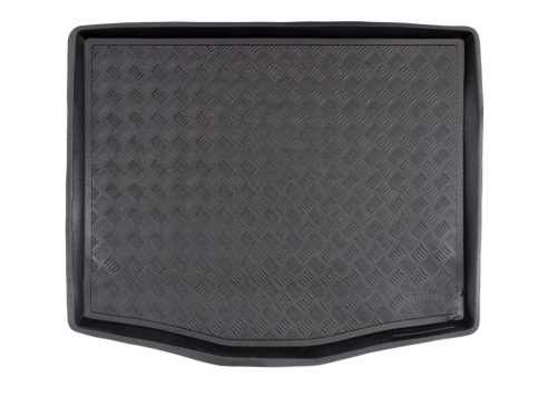 Rezawplast přesně padnoucí Gumová vana do kufru FORD Mustang Mach-E 2021- v horní poloze nastavitelné podlahy zavazadlového prostoru, vybaveno B&O audio systémem.