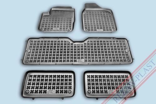 Rezaw černé gumové autokoberce VOLKSWAGEN SHARAN I Van 7 místný 1995-2010 (200103)