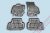 Rezaw černé Gumové autokoberce Audi A3 III 8V, S3 8V 12 - 20, VW Golf VII 2012 - 2019, VW Golf VIII