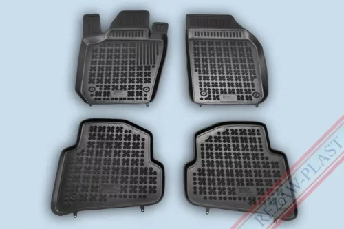 Rezaw černé gumové autokoberce SKODA Fabia III Hatchback/kombi 2014-tól (200211)