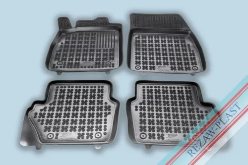 Rezaw černé gumové autokoberce FORD Fiesta MK VII 2017 -, ECOSPORT II 2012 - 2022, PUMA 2019 (200627)