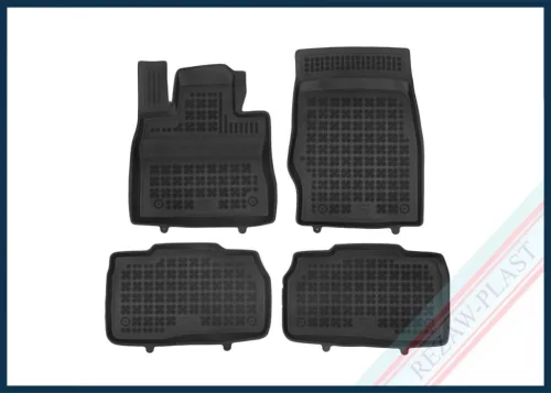 Rezaw černé gumové autokoberce FORD EXPLORER VI Plug - in Hybrid (PHeV), drive 4x4 2020 -