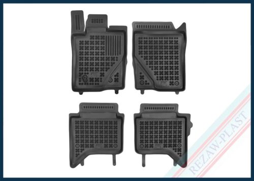 Rezaw černé Gumové autokoberce FORD RANGER VI Double cab, varianty Raptor, WildTruk 2022 -