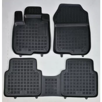   Rezaw černé gumové autokoberce HONDA CR-V V/CR-V V Hybrid SUV 5/7 osobní (3 řady sedadel skládací